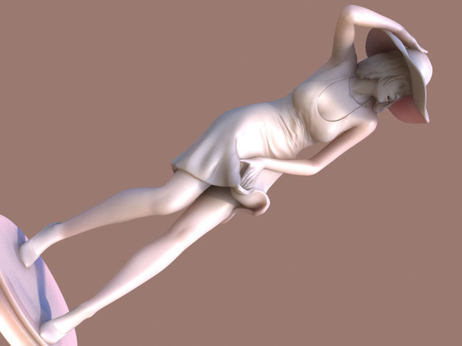 Woman Wind 3D print model
