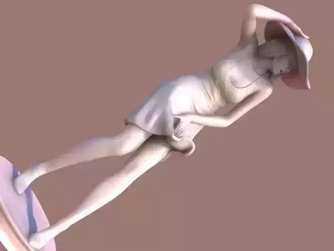 Woman Wind 3D print model