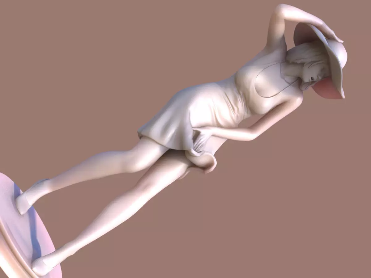 Woman Wind 3D print model_0