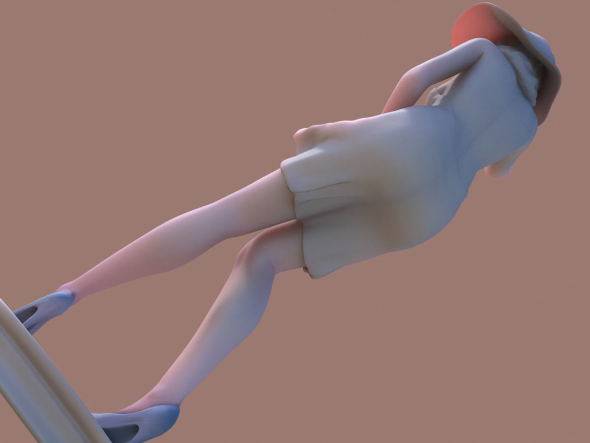Woman Wind 3D print model_6