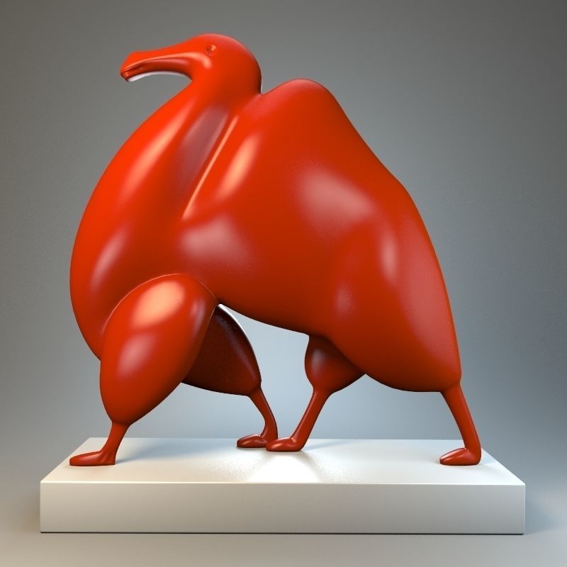 Sculpture Ship of the Desert 3D model_1