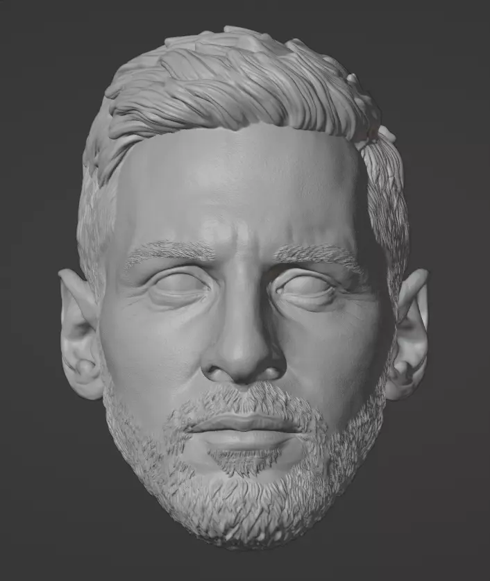 Lionel Messi Head 3D print model