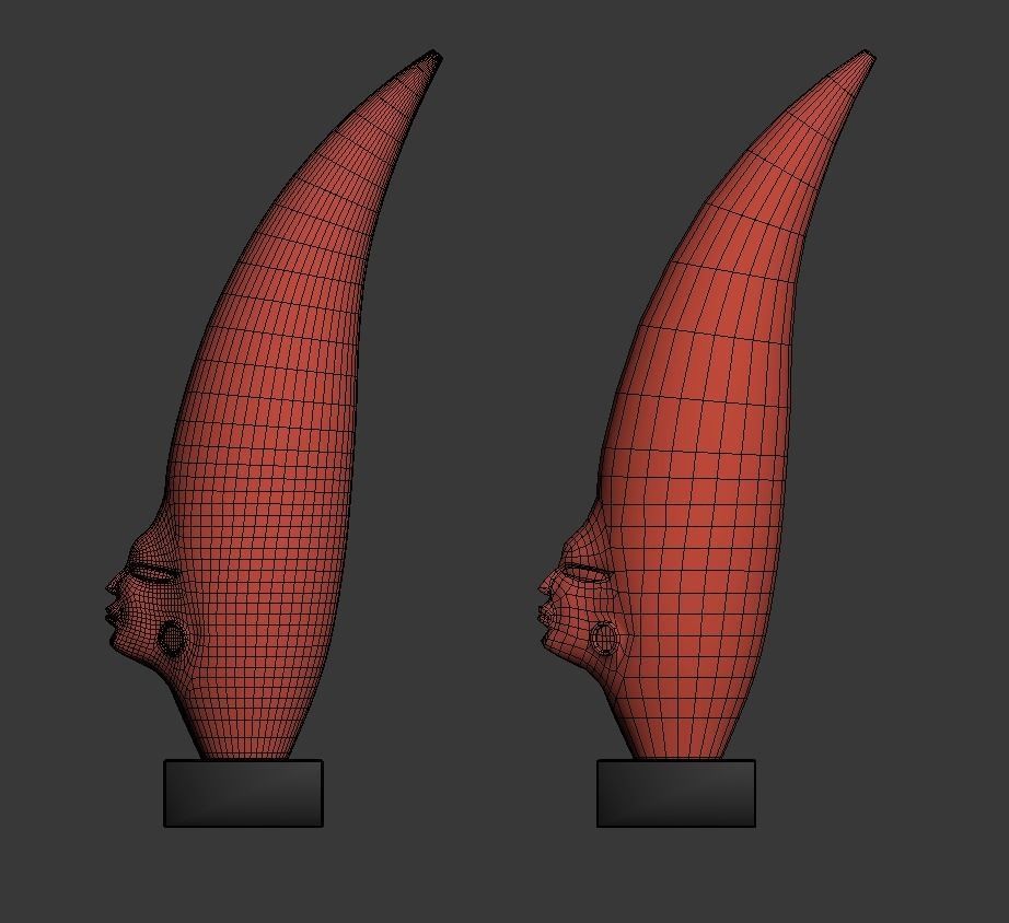 The African Sculpture 3D model_4