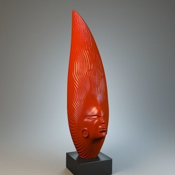 The African Sculpture 3D model_3