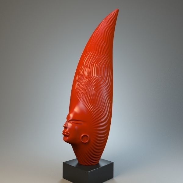The African Sculpture 3D model_1
