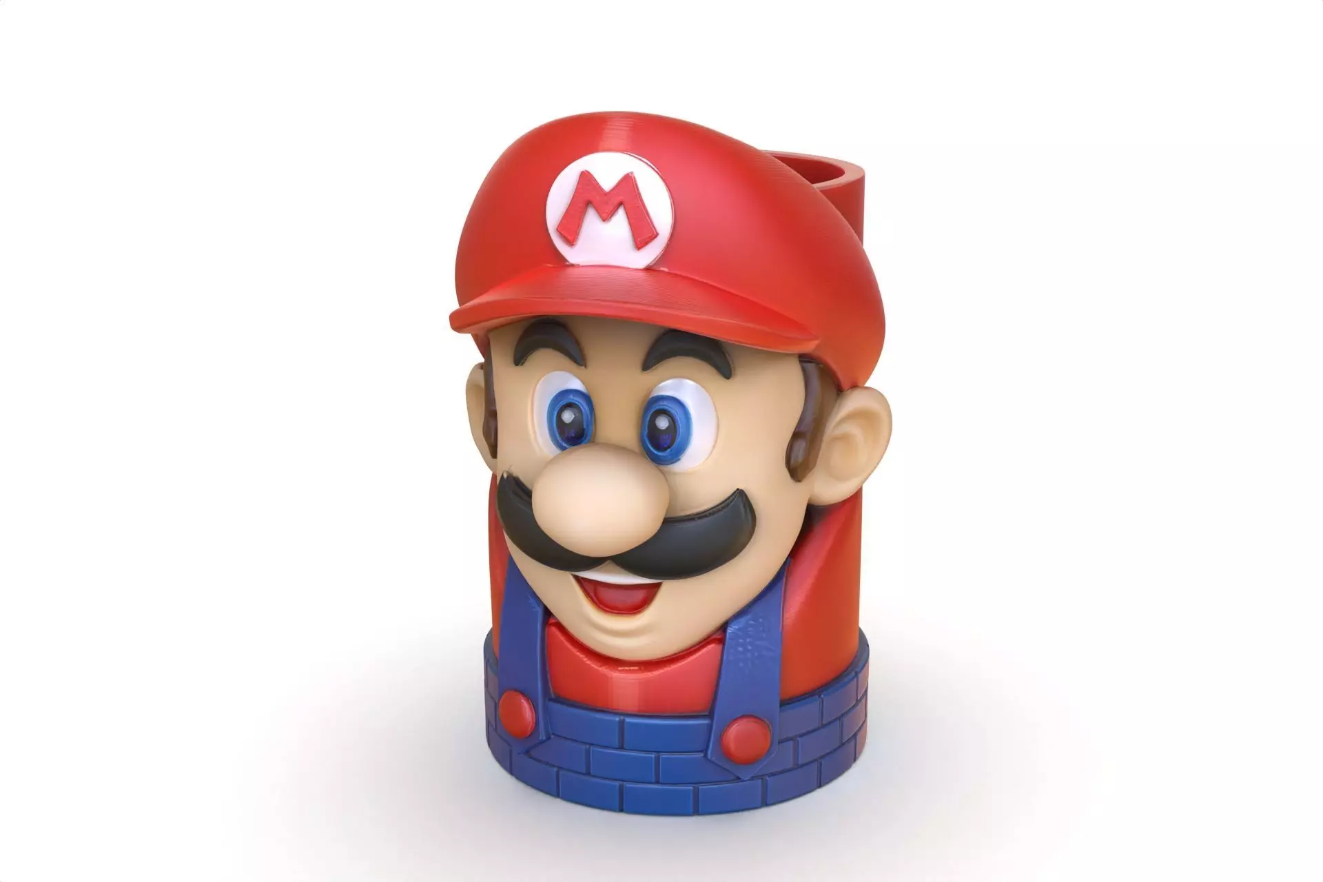 Super Mario Pencil Holder Desk Organizer 3D print model