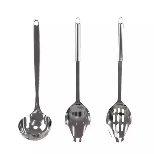Set of Ladles -Kitchen Utensil set 3D model