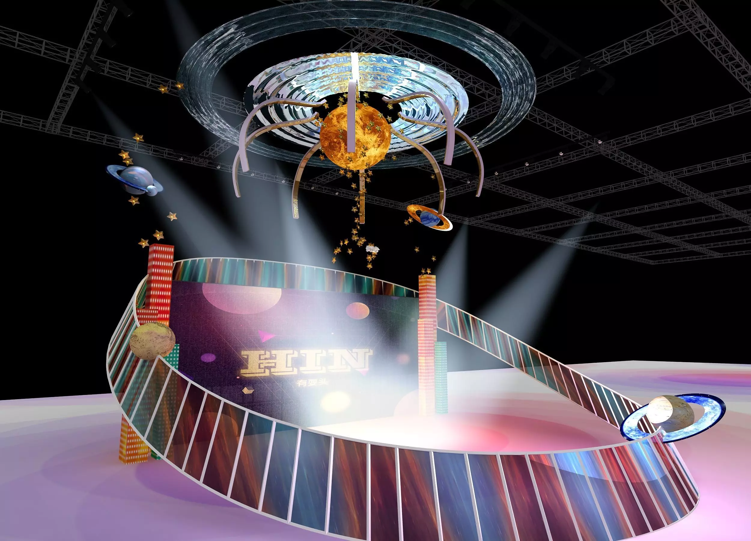 Stage design 3D model