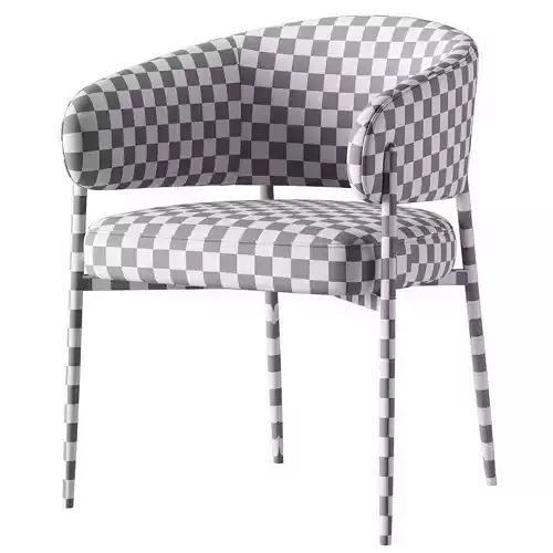 Iris Dining Chair 3D model 7