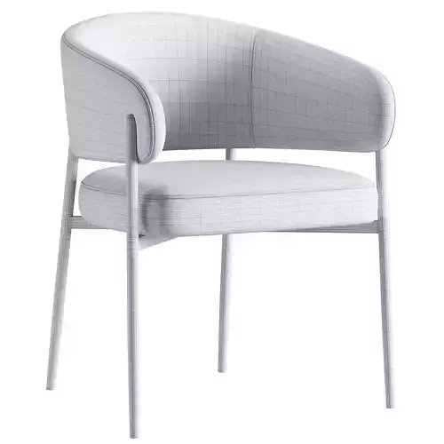 Iris Dining Chair 3D model 6