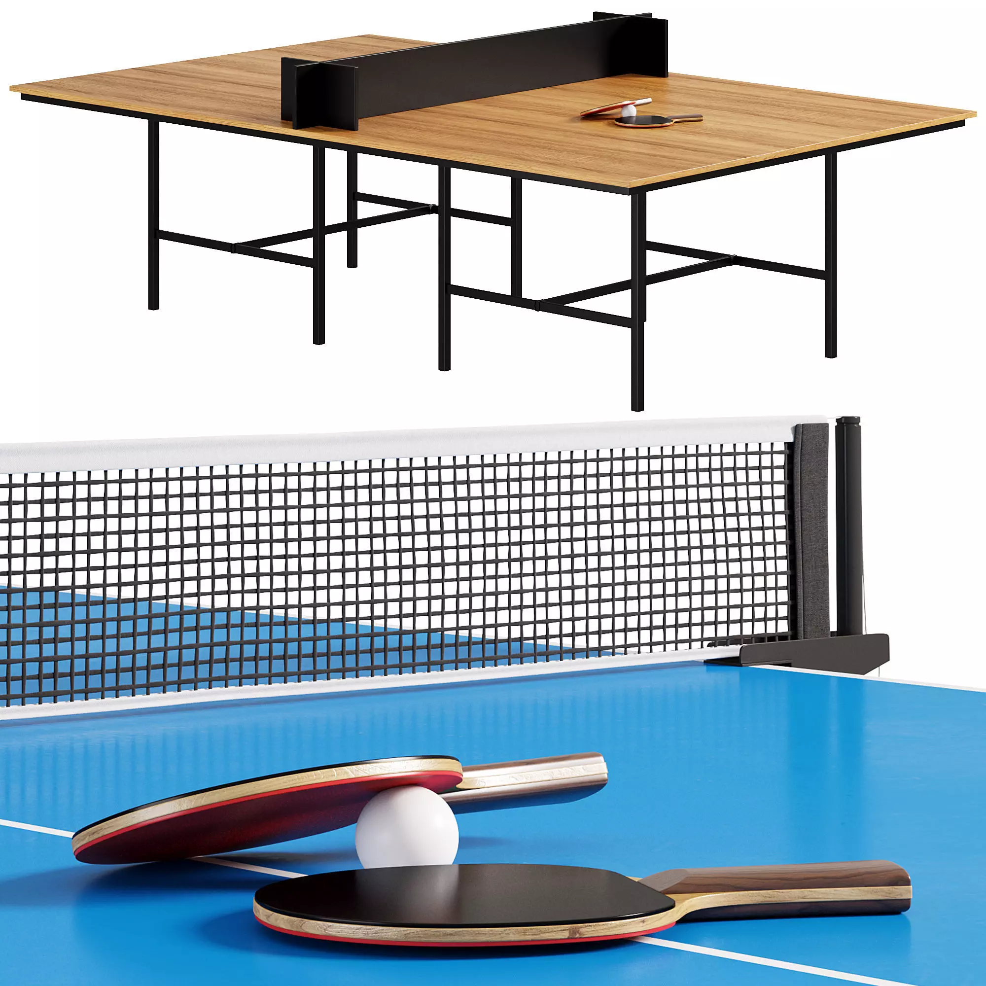 Ping Pong Table DAN By Bulo Low-poly 3D model
