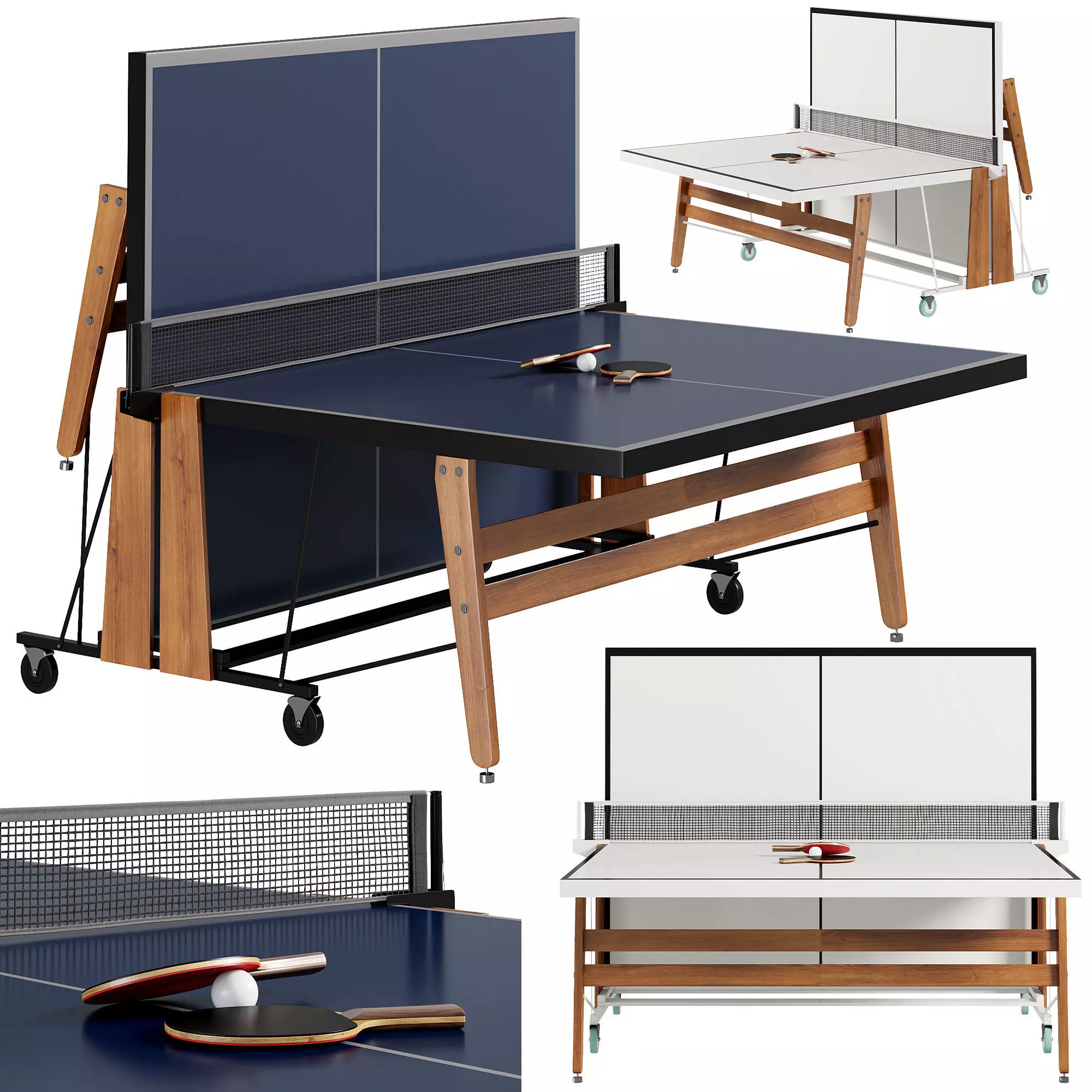 Ping Pong Table RS FOLDING by RS Barcelona Low-poly 3D model