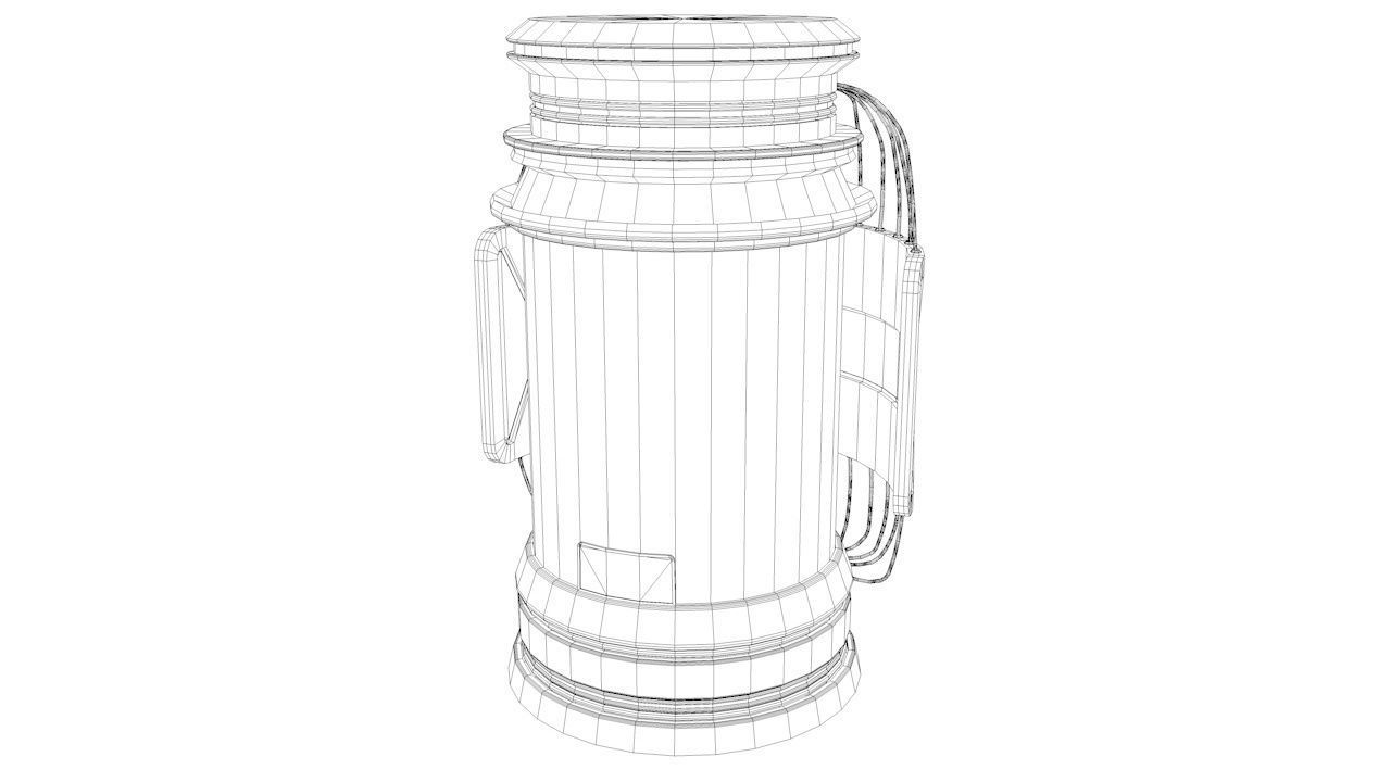 Hibernation Capsule Next Gen Game PBR  Low-poly 3D model_19