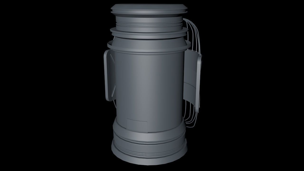 Hibernation Capsule Next Gen Game PBR  Low-poly 3D model_14