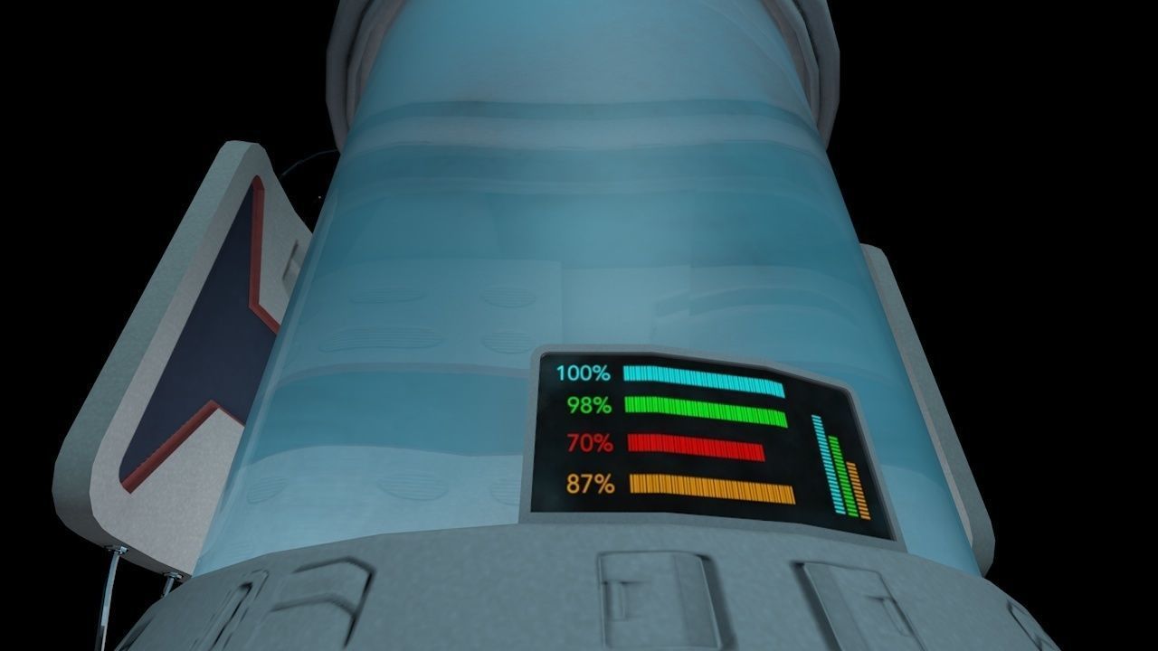 Hibernation Capsule Next Gen Game PBR  Low-poly 3D model_8