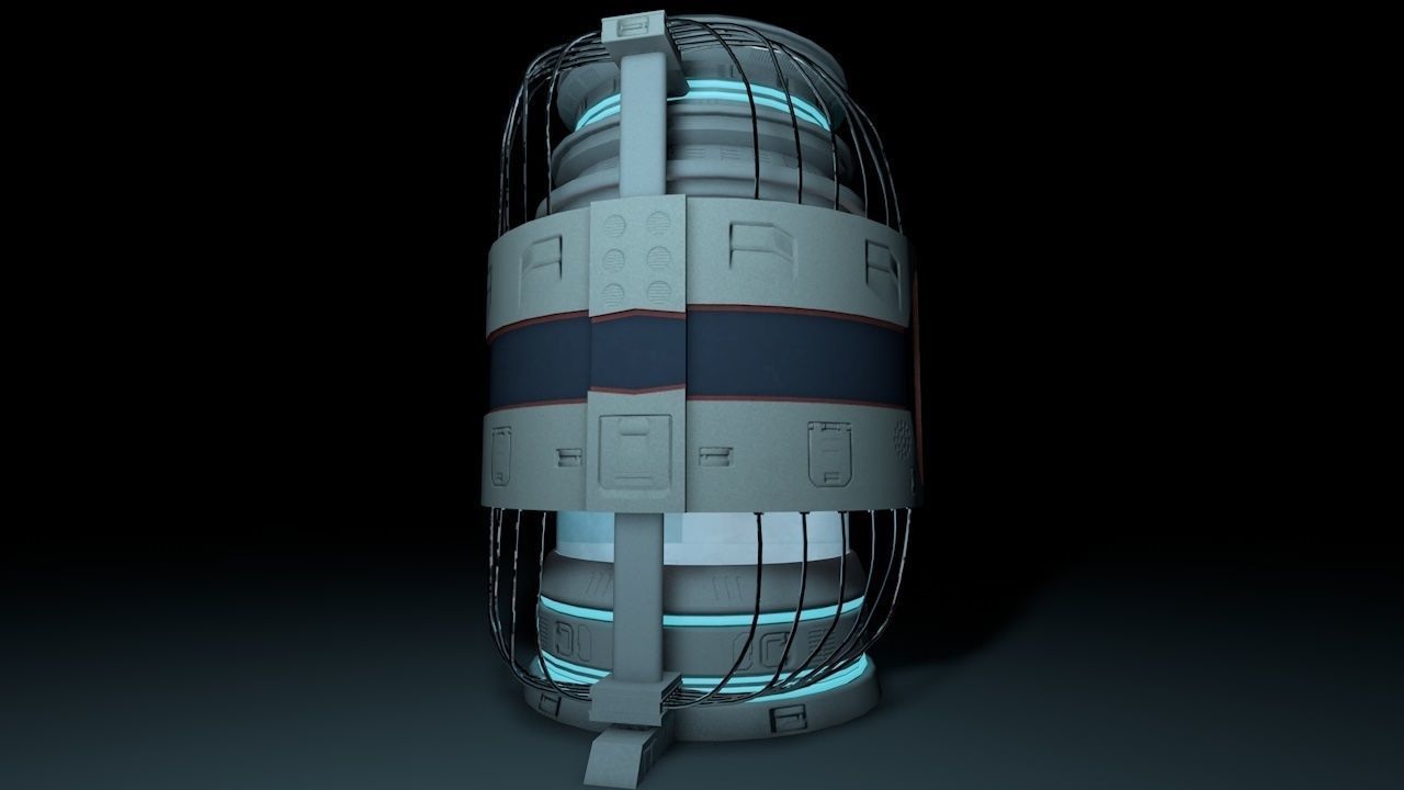 Hibernation Capsule Next Gen Game PBR  Low-poly 3D model_3
