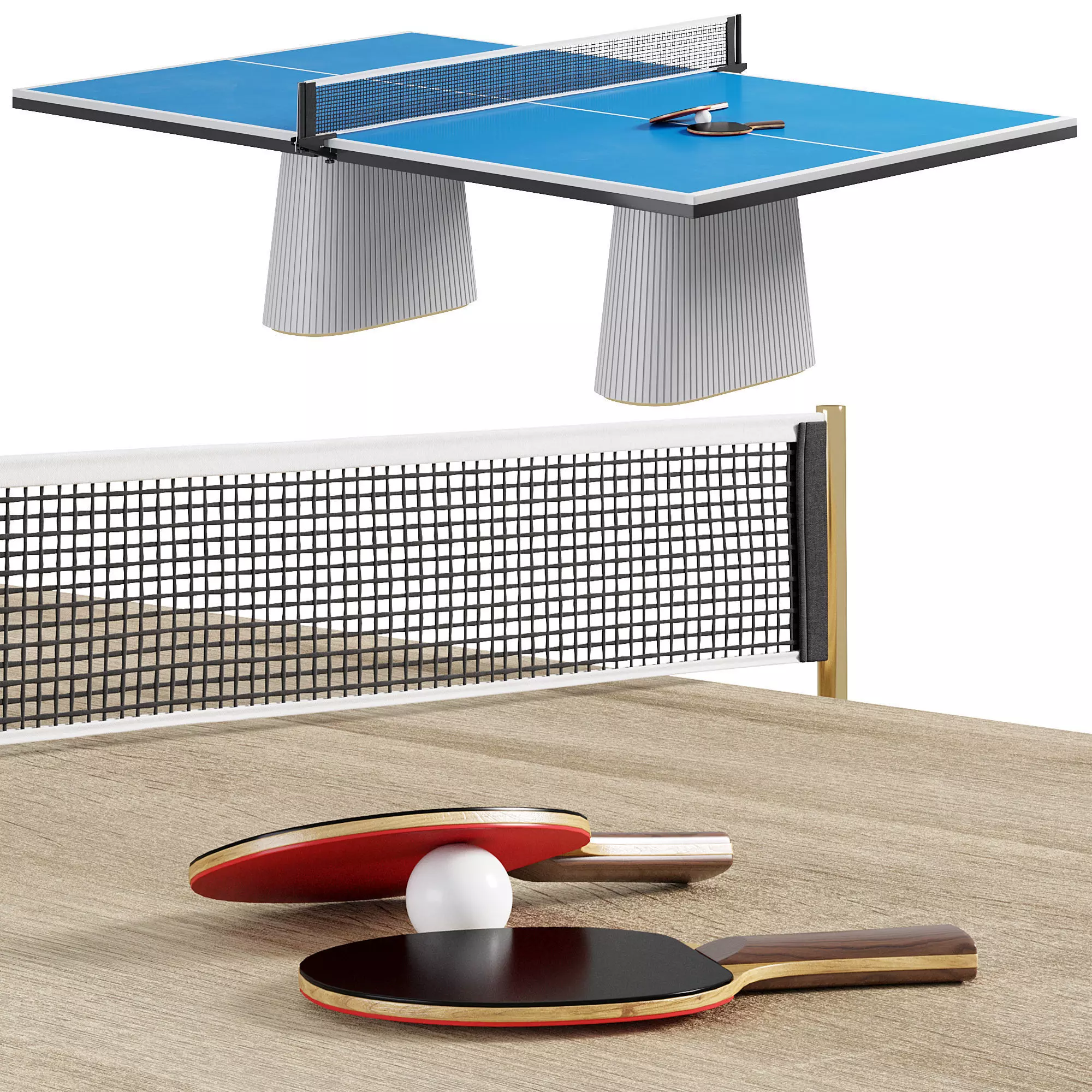 Ping Pong Table EGEO By Vismara Low-poly 3D model