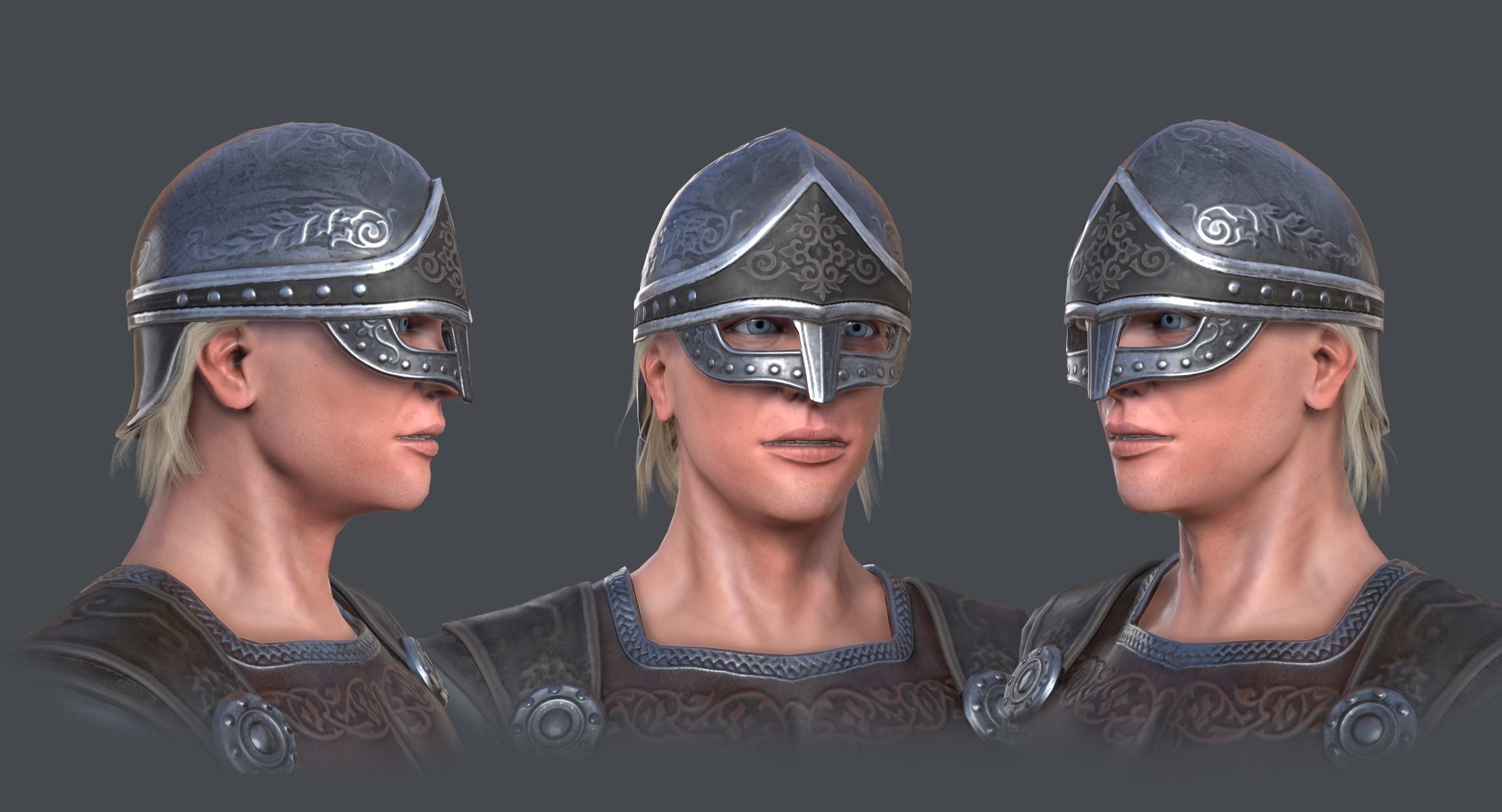 Archangel Michael Low-poly 3D model_8