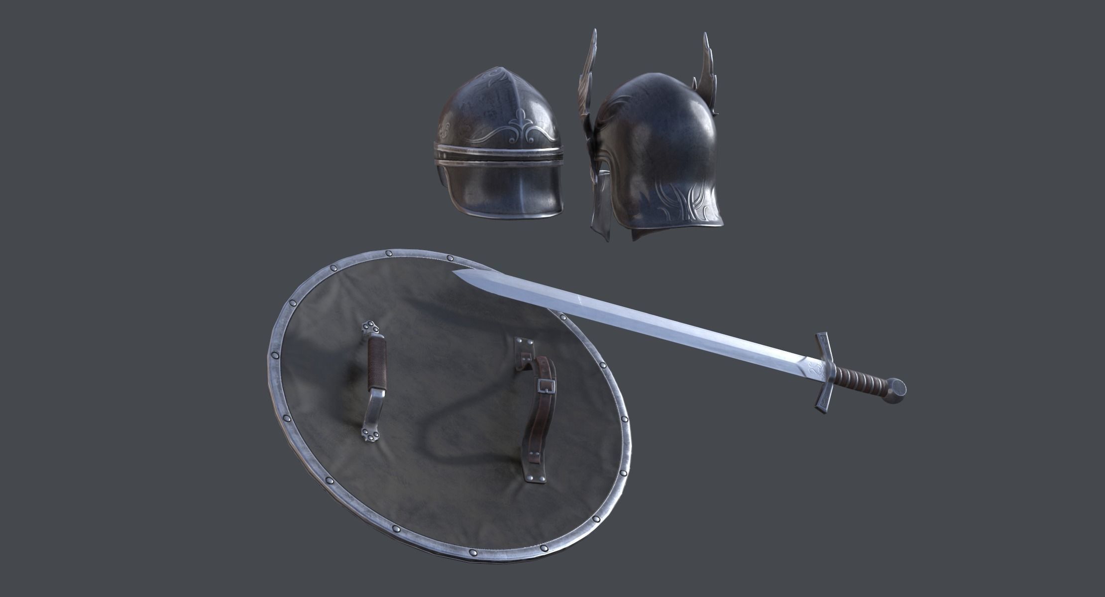 Archangel Michael Low-poly 3D model_10