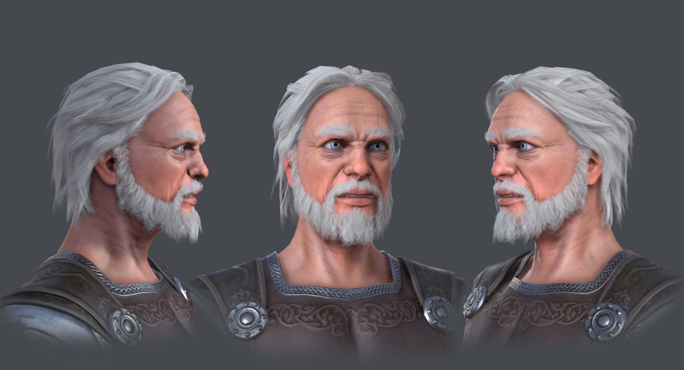 Archangel Michael Low-poly 3D model_9