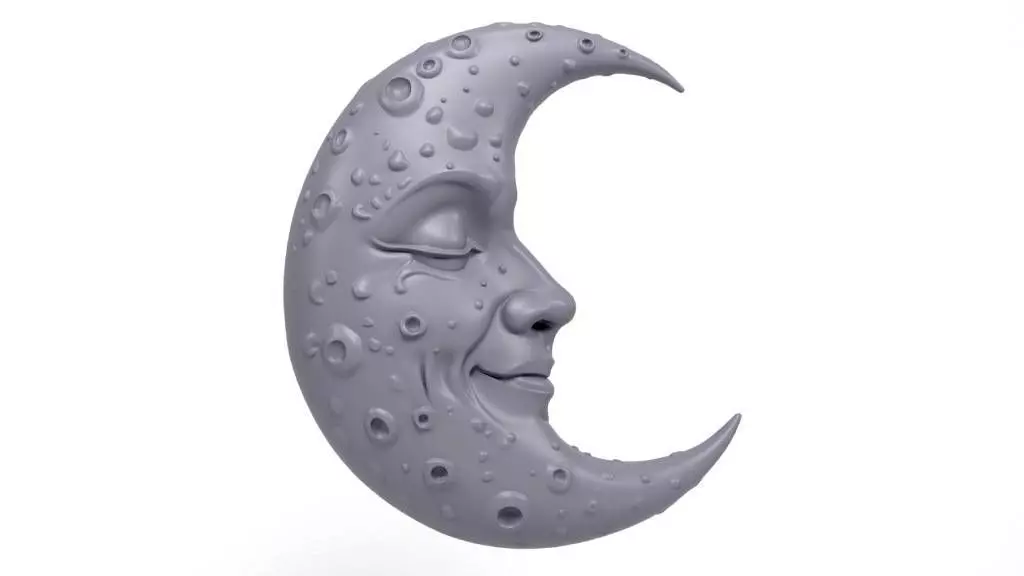 Moon wall decoration 3 3D print model