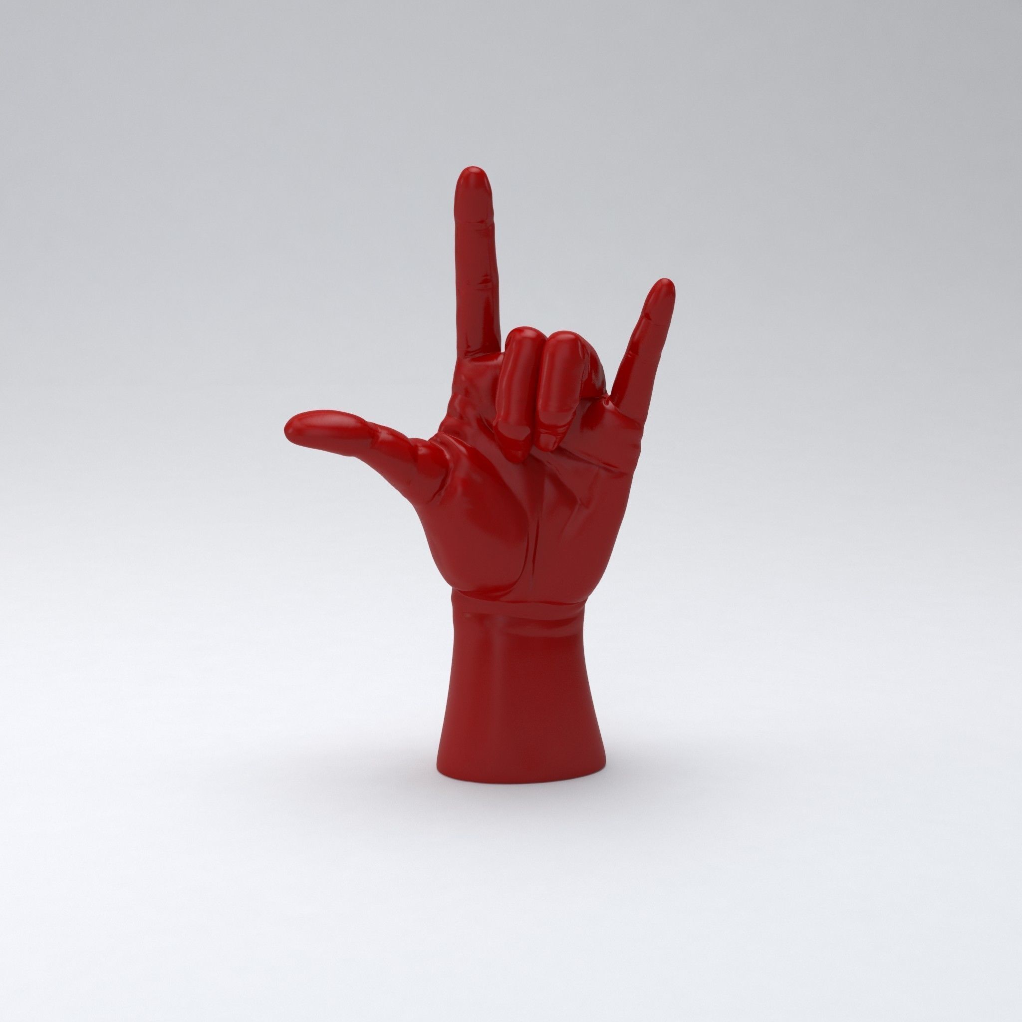 Hand rock printable 3D print model_5