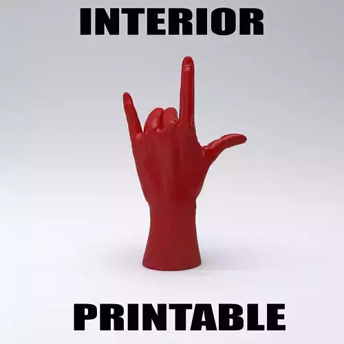 Hand rock printable 3D print model