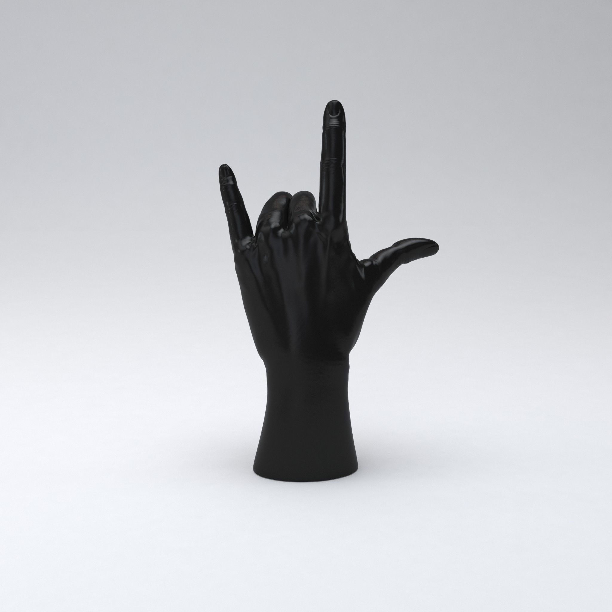Hand rock printable 3D print model_1