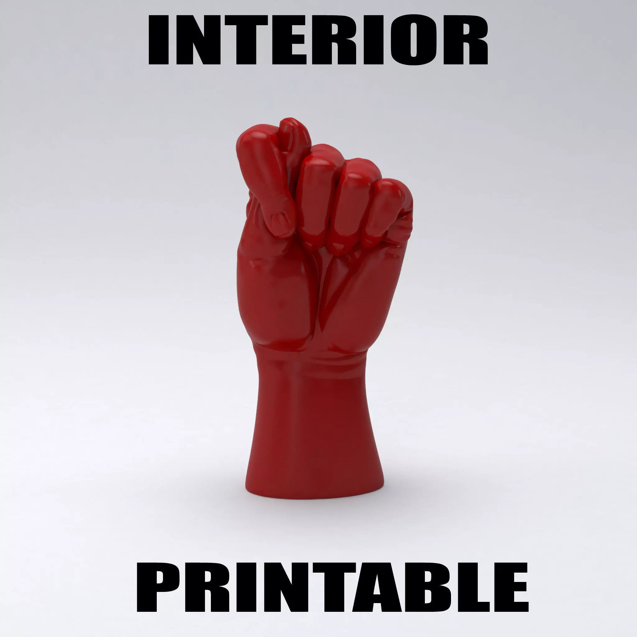 Hand fig printable 3D print model_0