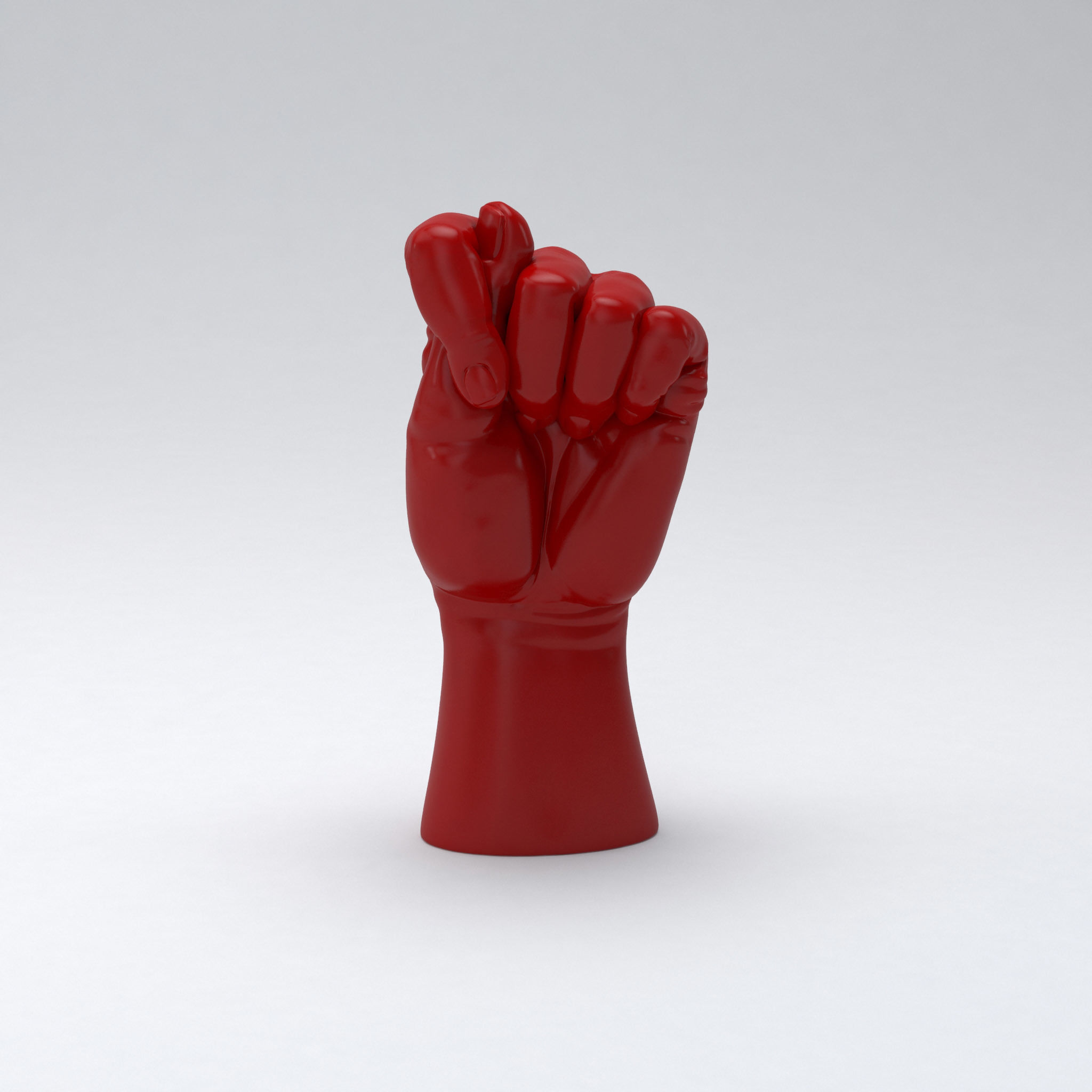 Hand fig printable 3D print model_3