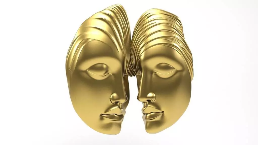 Faces wall decoration 3D print model