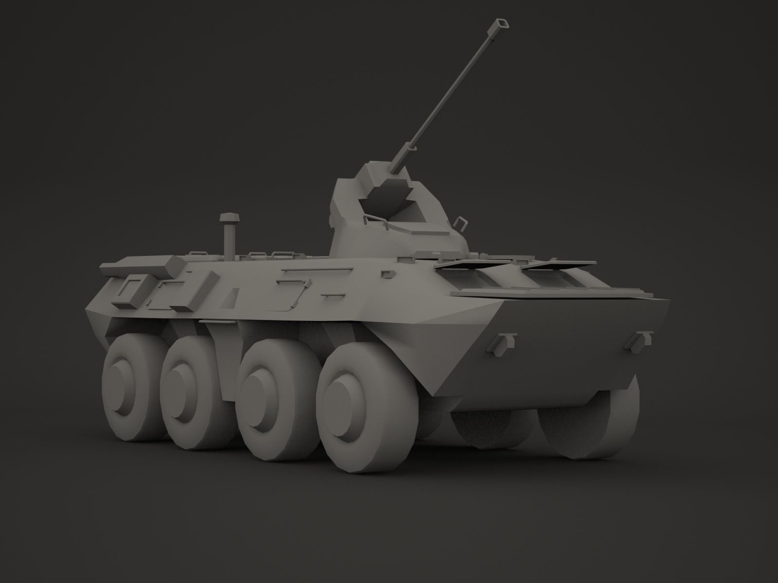 Military armoured vehicle kit 02 Low-poly 3D model_3