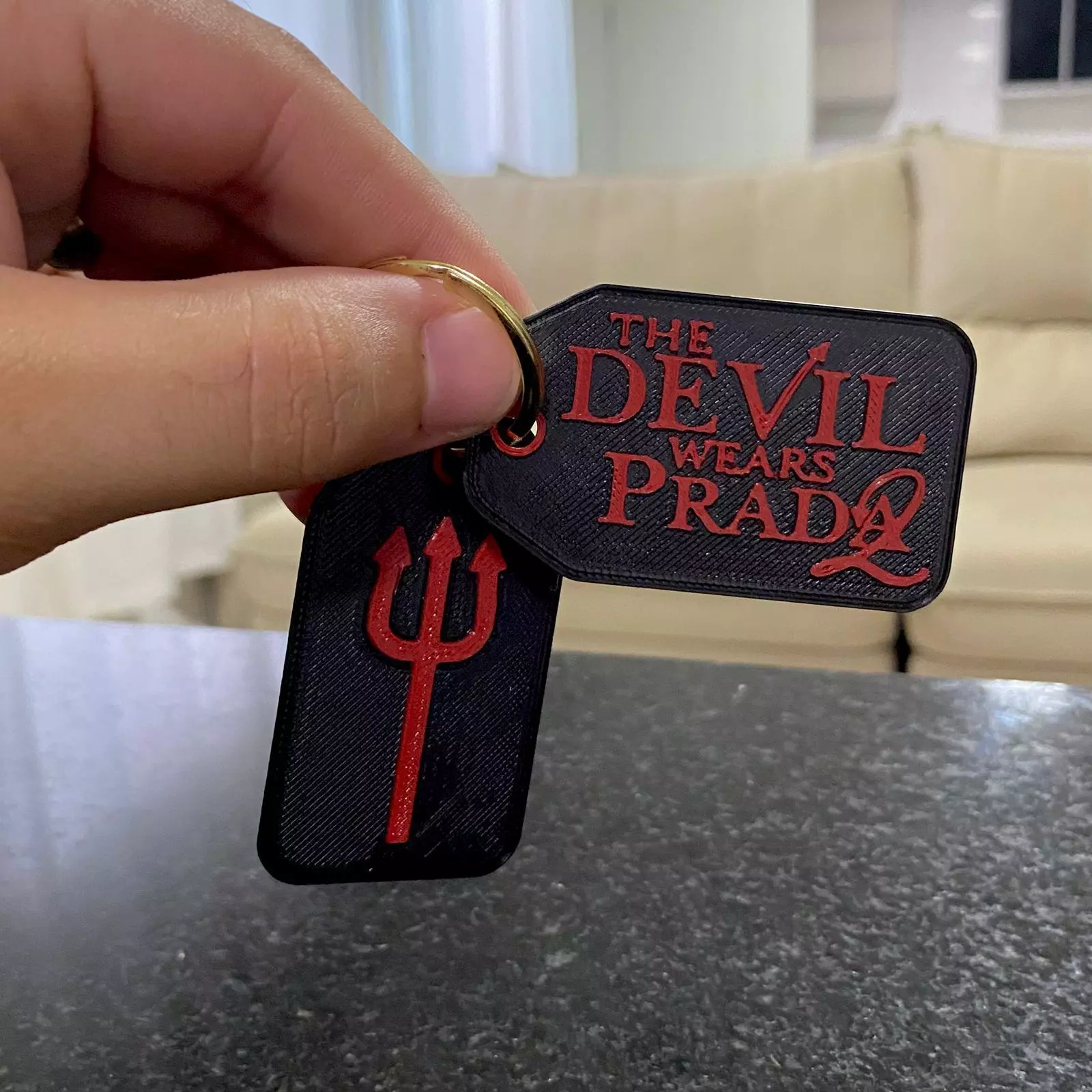 Devil Wears Prada 2 Label keychain 3D model 3D printable | CGTrader