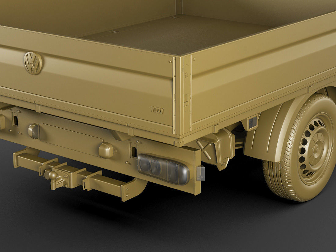 VW Crafter 2017 double cab pickup 3D model_20