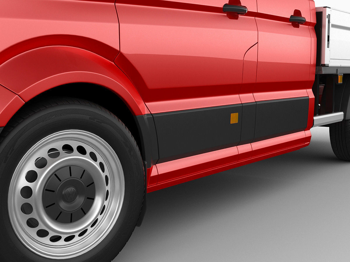 VW Crafter 2017 double cab pickup 3D model_13