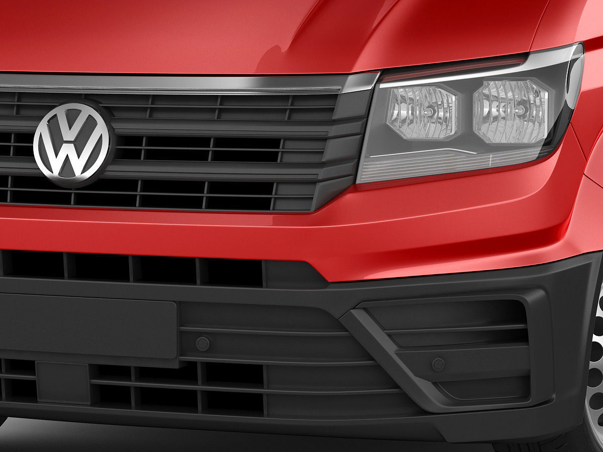 VW Crafter 2017 double cab pickup 3D model_6