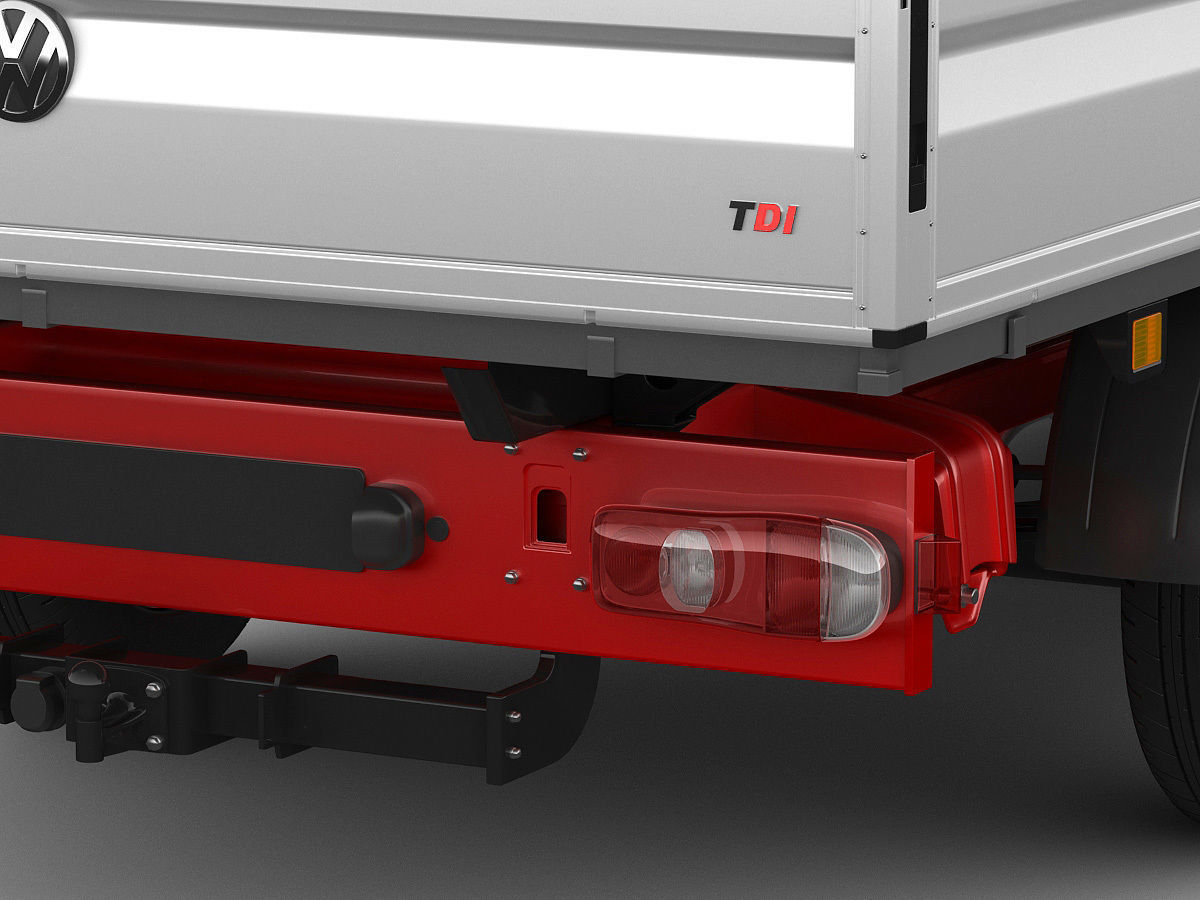 VW Crafter 2017 double cab pickup 3D model_7