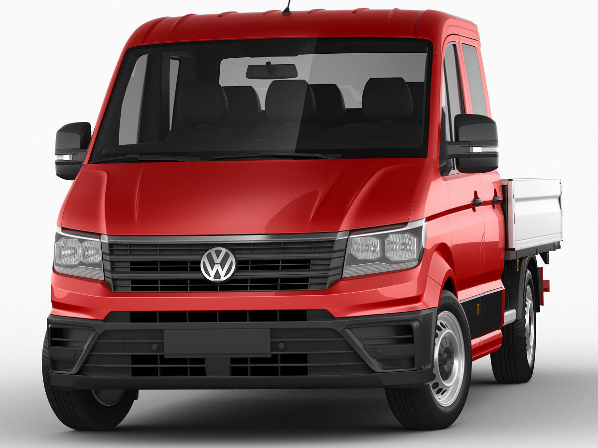 VW Crafter 2017 double cab pickup 3D model_12