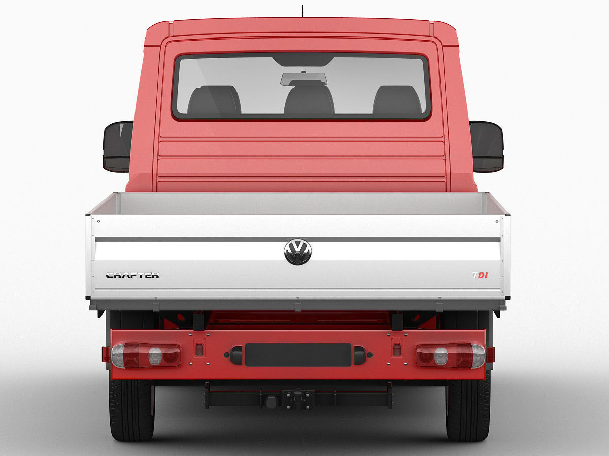 VW Crafter 2017 double cab pickup 3D model_14