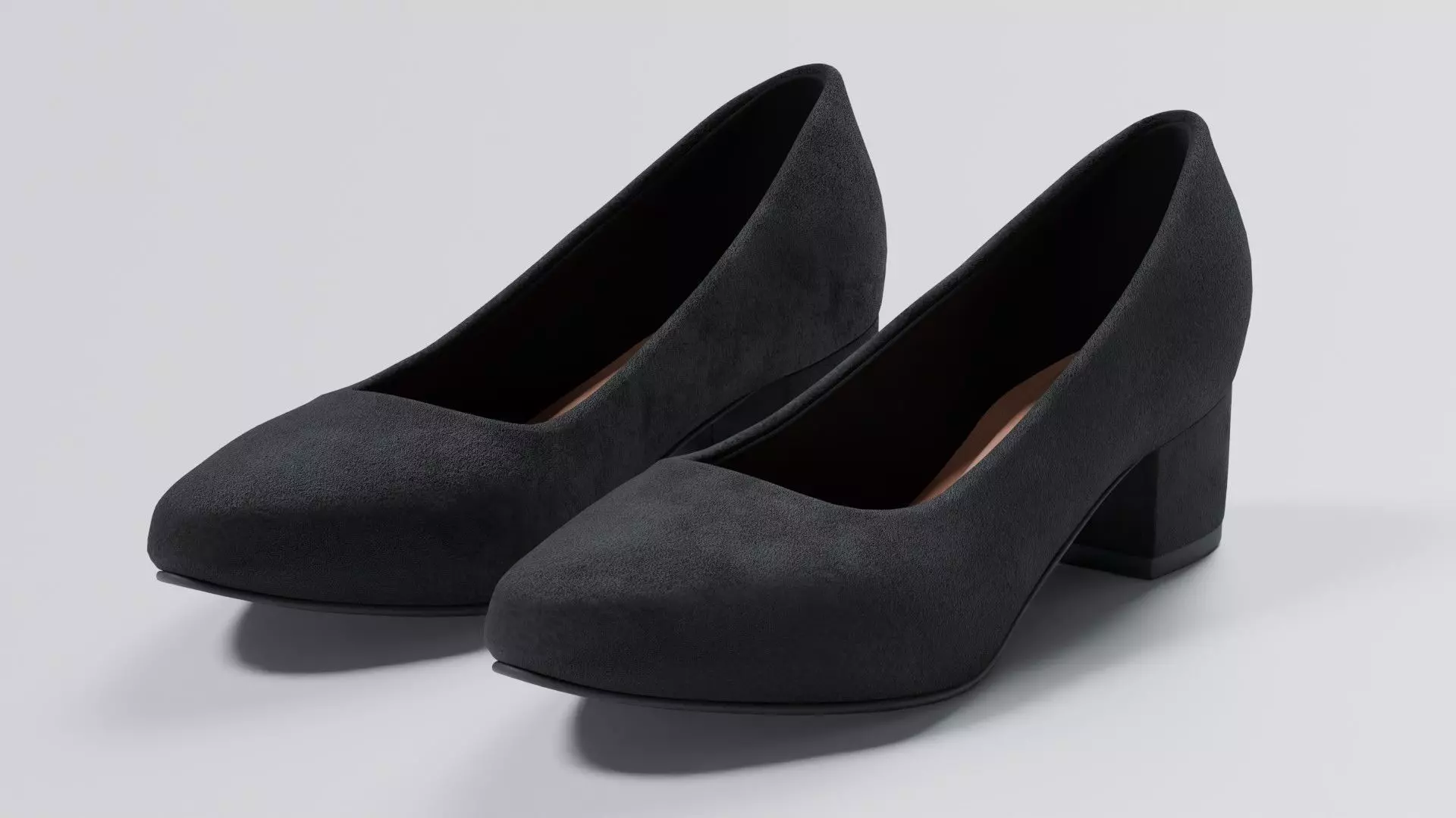 women block heel Low-poly 3D model