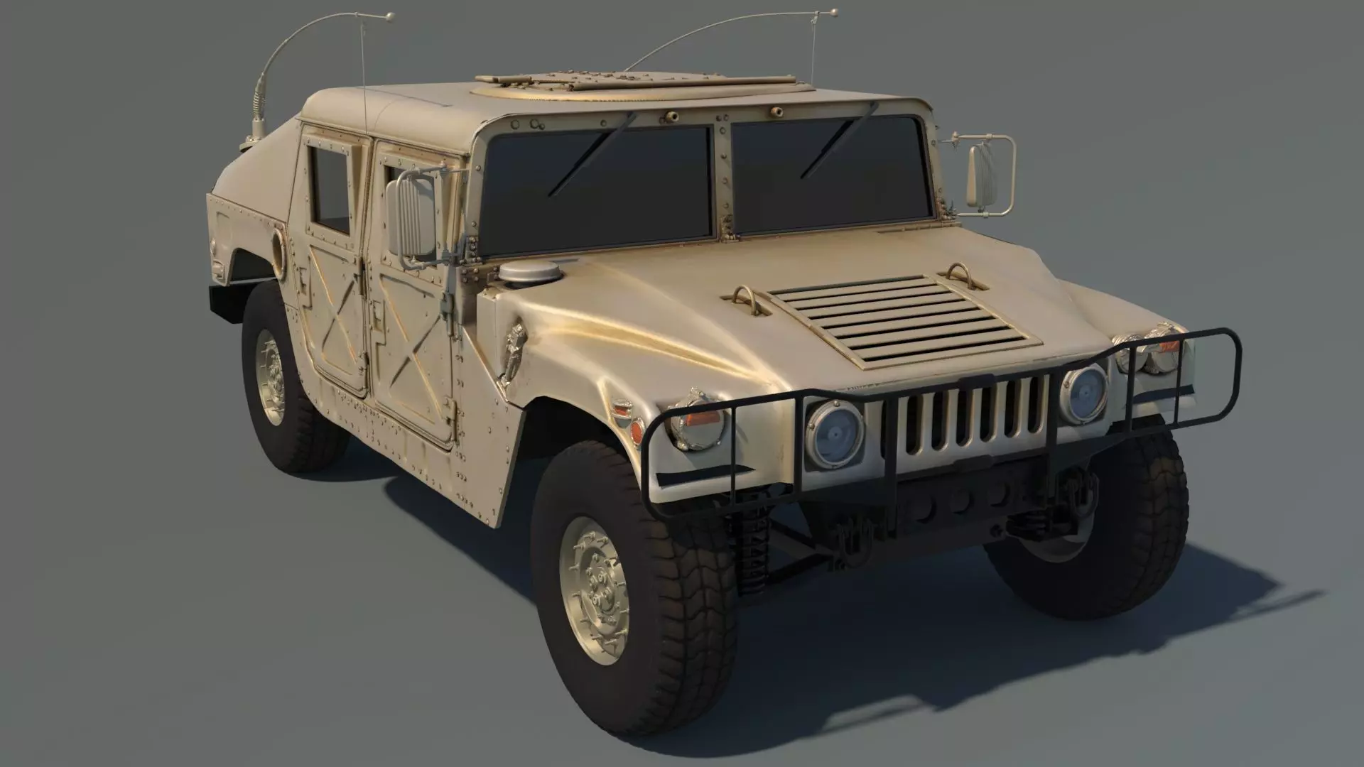 HMMWV Hummer Military Vehicle 3D model