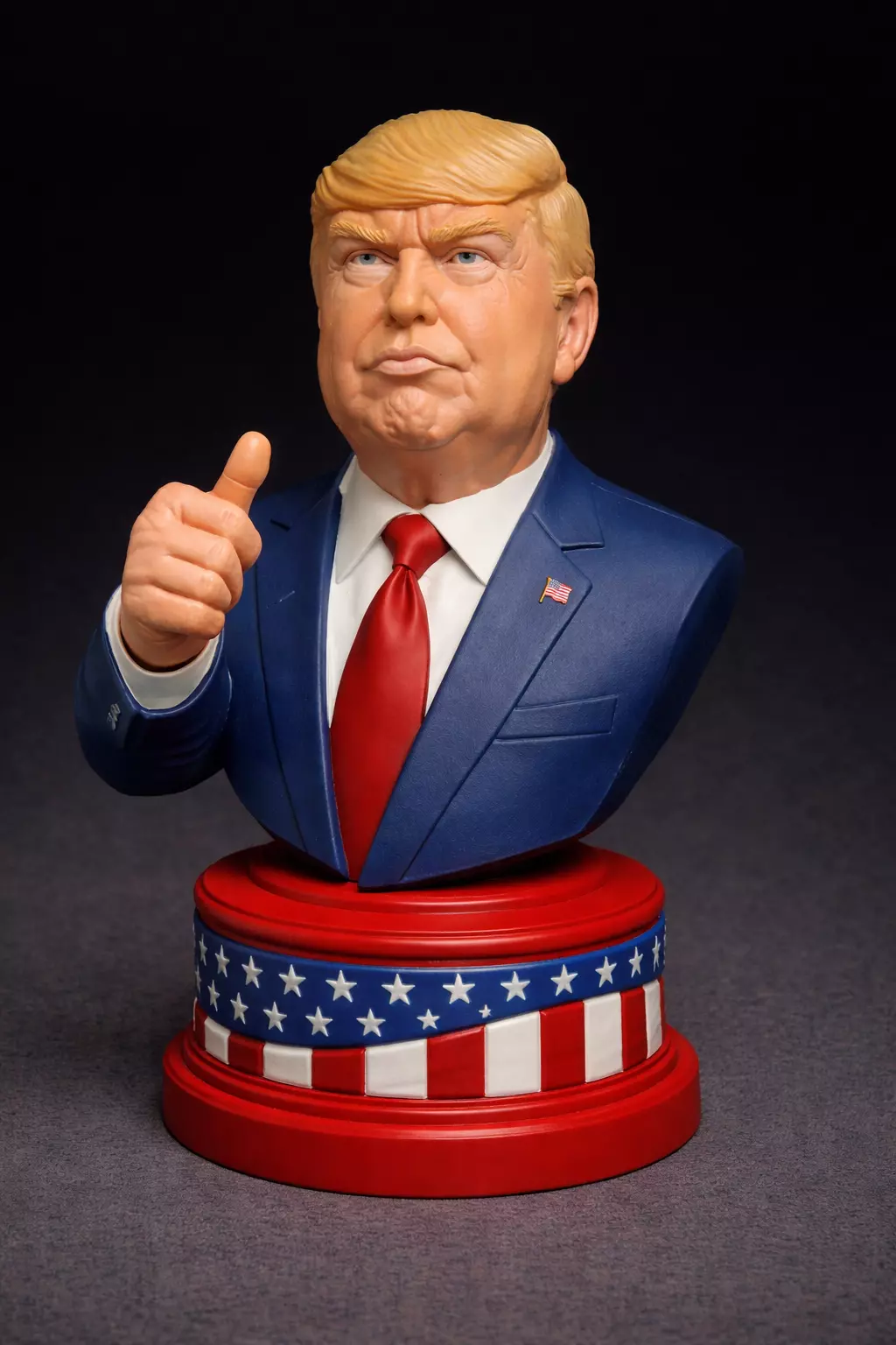 Donald Trump Bust 3D Model Stylized Political 110mm STL 3D print model