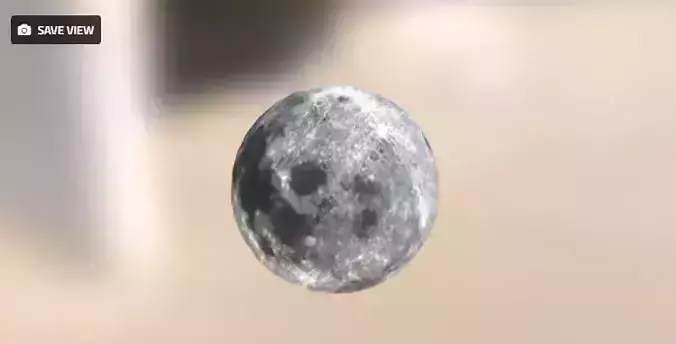 Moon 3D Free low-poly 3D model