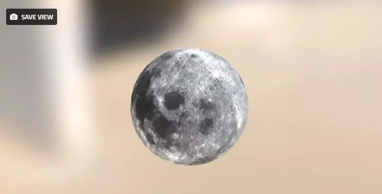 Moon 3D Free low-poly 3D model_0