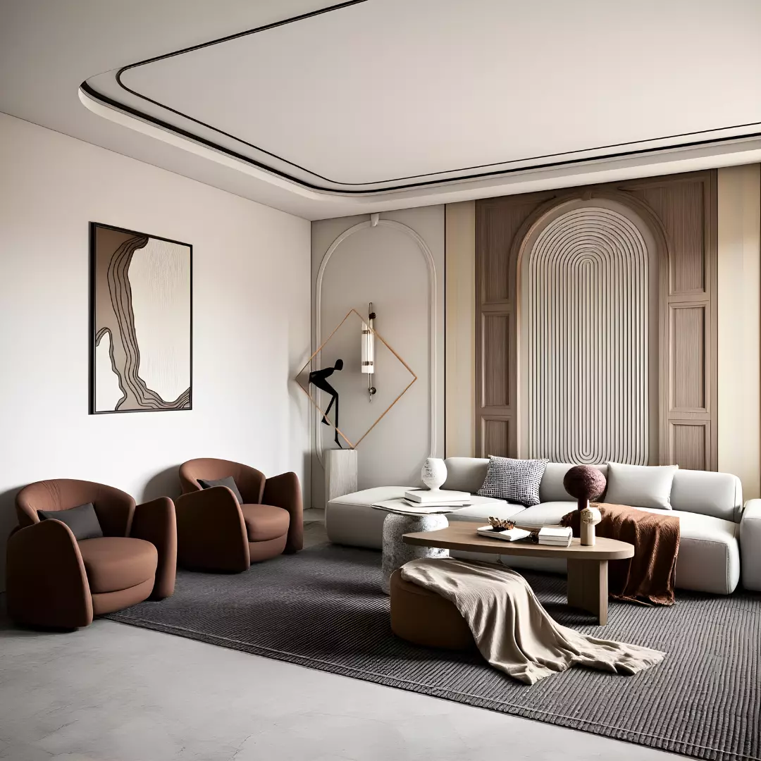 Luxury Modern Living Room Interior 3D Model SketchUp 3D model