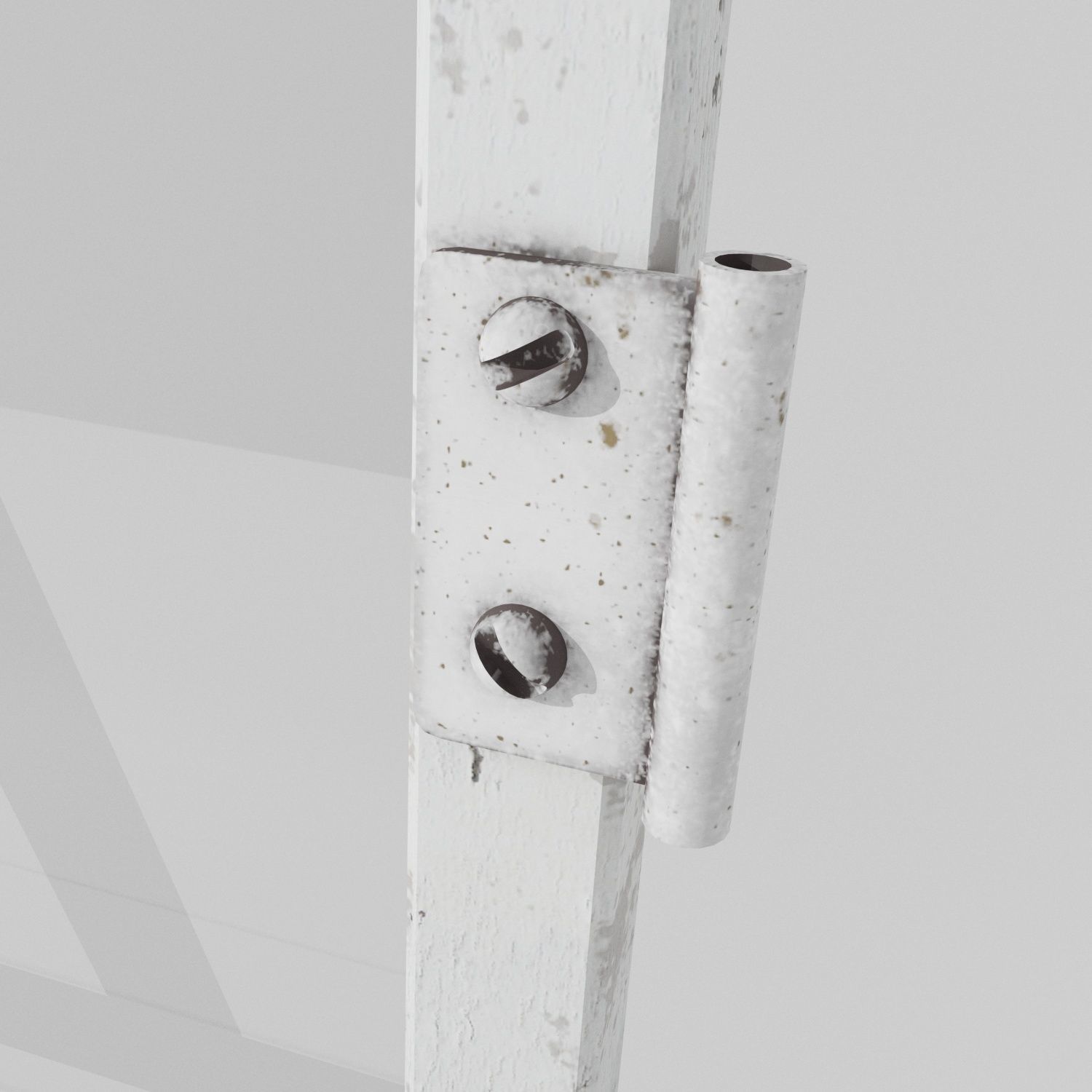 old window frame  3D model_1