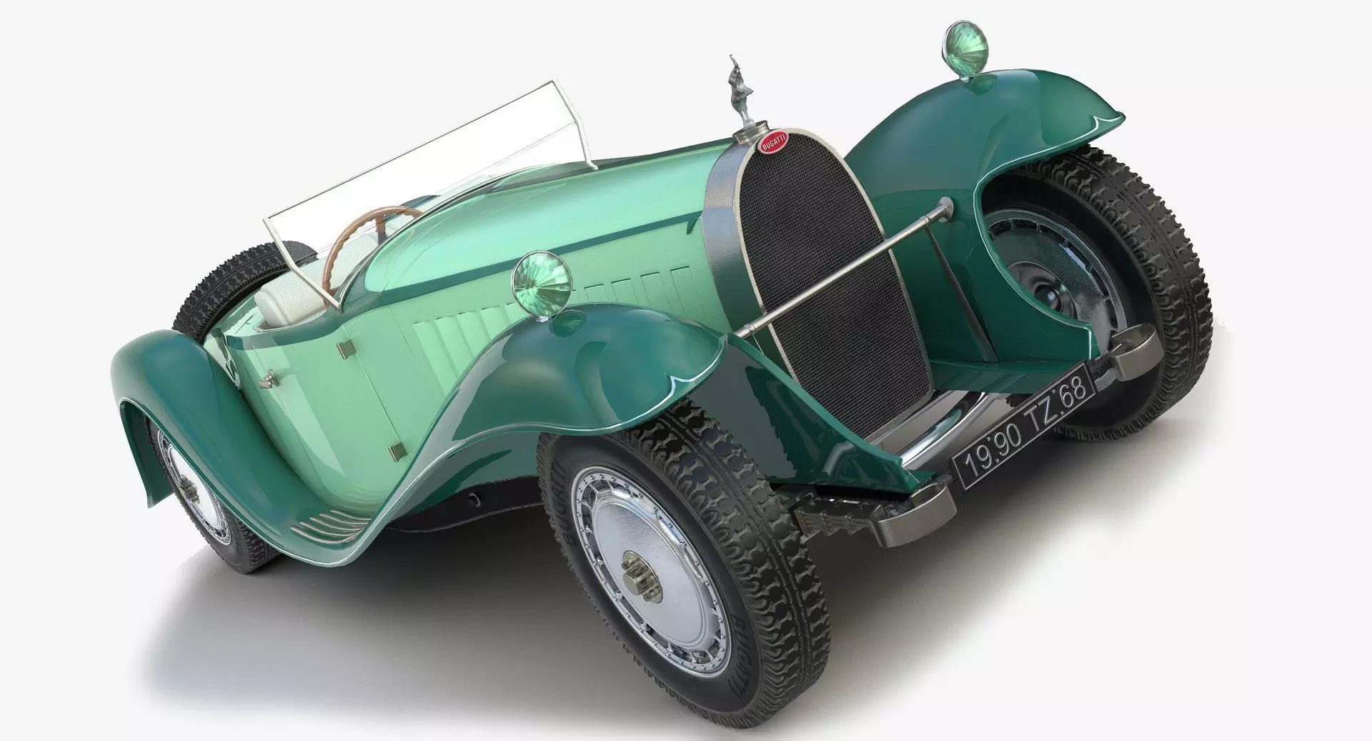 Bugatti Type 41 Royale Esders 01 Low-poly 3D model
