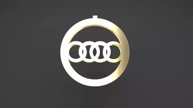 Circles Gold Pendant