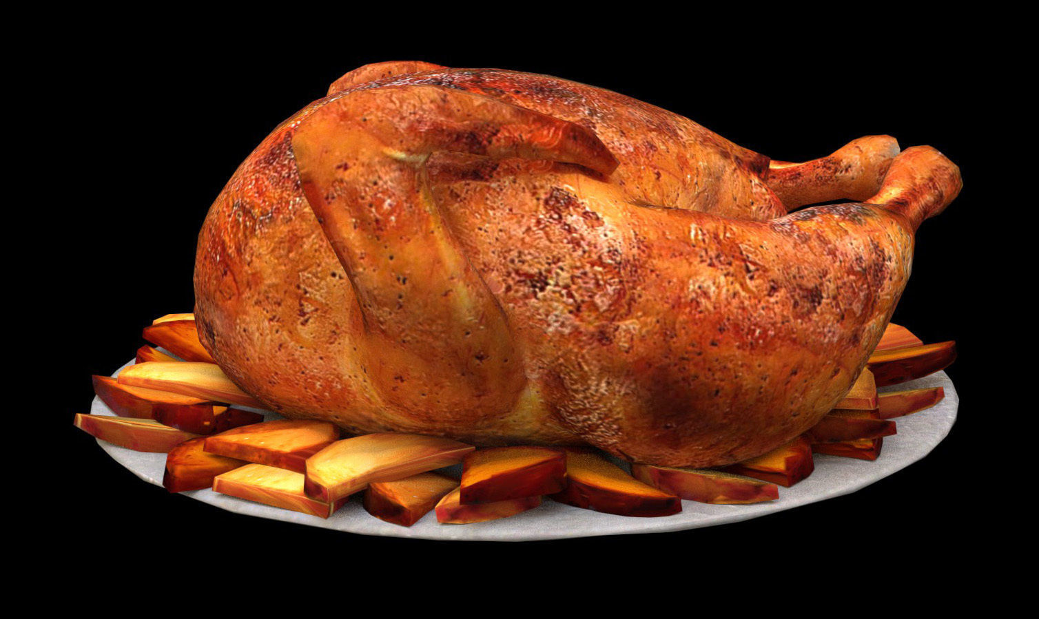 Food Chicken - PBR - Textured Low-poly 3D model_1