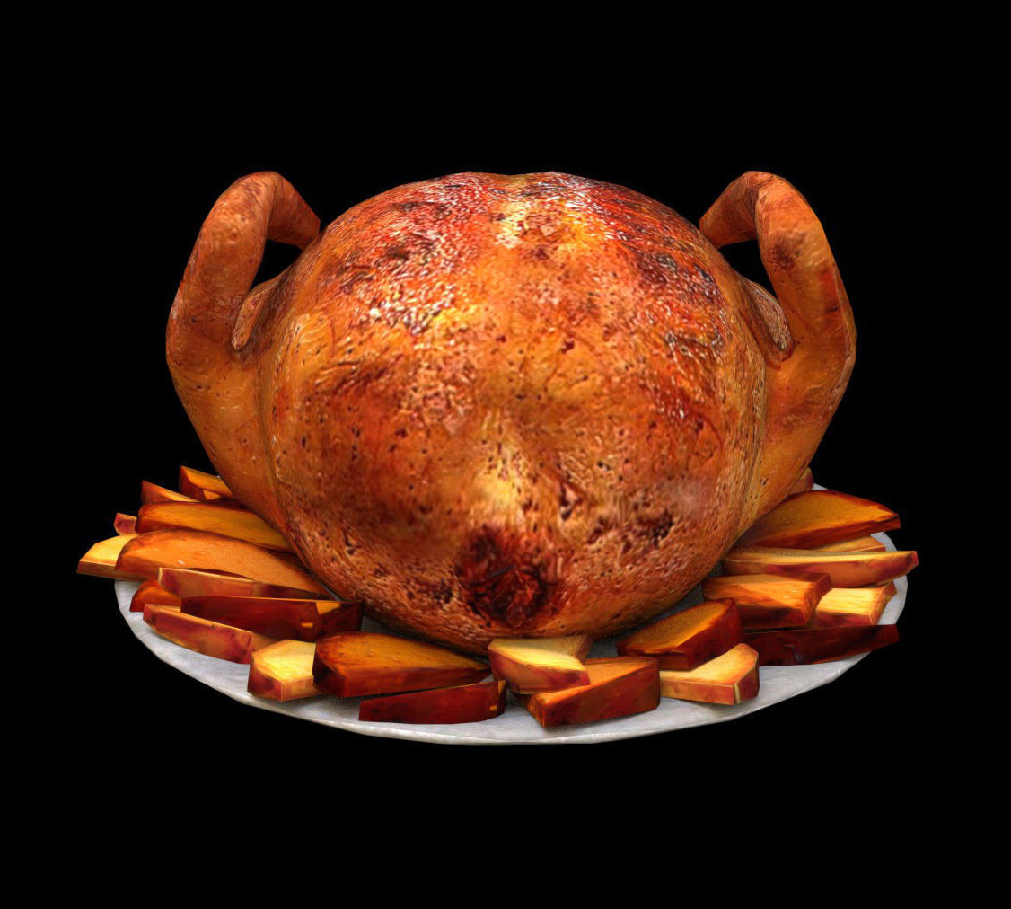 Food Chicken - PBR - Textured Low-poly 3D model_3